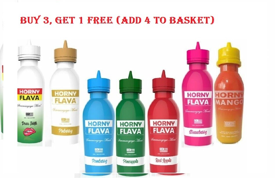 HORNY FLAVA E-Liquid Malaysian VapeJuice 100ML 0MG 50PG/ 50VG BUY3GET 1FREE Add4 | eBay UK HORNY FLAVA E-Liquid Malaysian VapeJuice 100ML 0MG 50PG/ 50VG BUY3GET 1FREE Add4 | eBay UK