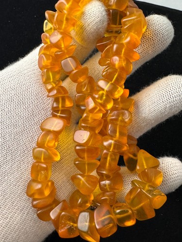 Vintage USSR Original Genuine Natural Baltic Amber Beads Butterscotch 68.16gr