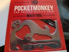 UNOPENED POCKETMONKEY - Zootility The Really Really Thin Wallet-Sized Multi-Tool