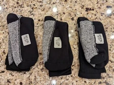 Chukka 3 Pair Mens Coolmax Boot Sock 786L Black size L