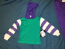 Boy's 2 piece top and jeans, purple/green, new, size 5 also have a size 6