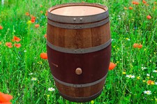 225l Barrique Weinfass-Bordeaux original patiniert gebraucht, aus massivem Eiche