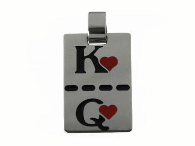 Pendant Lady King Stainless Steel Engraving Also Russian Zodiac Sign Chain Pendant