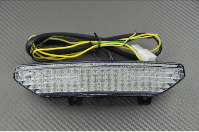 Feu stop LED clair Kawasaki ZX-6R 2007 à clignotants intégrés dynamiques