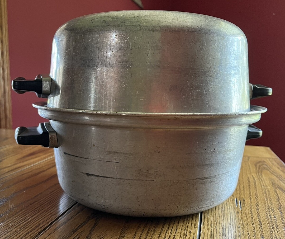 アンティーク　米国製 WEAR-EVER ウェアエバー 鍋 Vintage WEAR-EVER Aluminum Dutch Oven 3 Piece Set # 824, 834