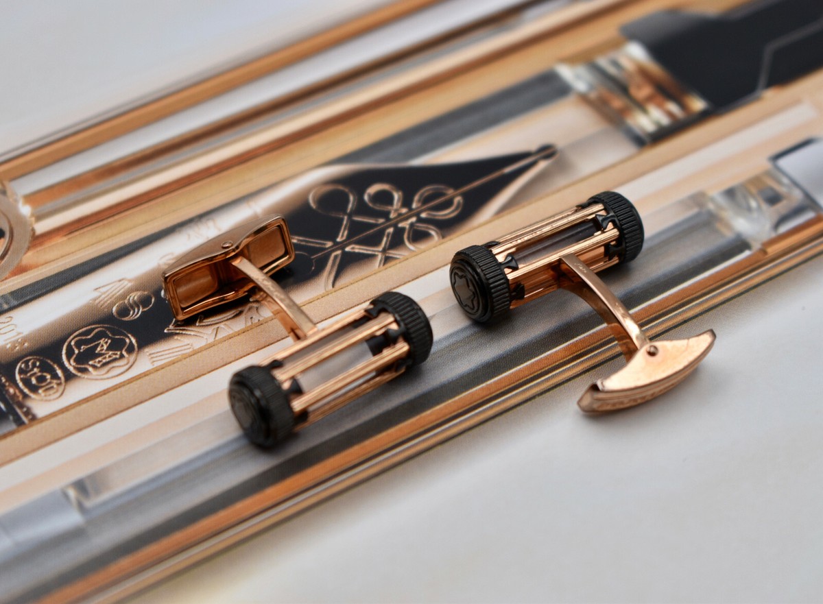 MONTBLANC Leonardo da Vinci Great Characters Skeleton Cufflinks