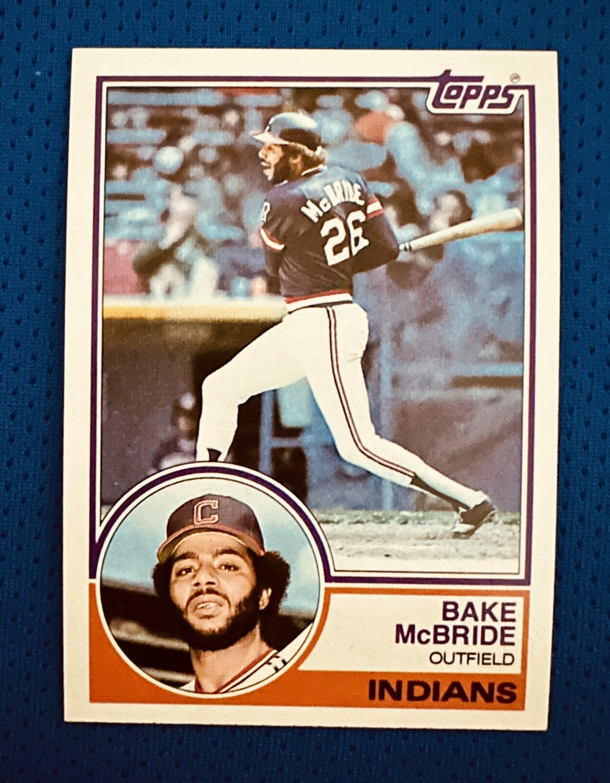 1983 TOPPS #248 BAKE McBRIDE CLEVELAND INDIANS NM-MT or BETTER 1974 ROY 1980 WS