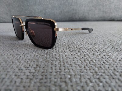 DITA Sunglasses Model MACH SEVEN DTS135 Color (01) Gold & Black Lens 56-19 RARE!