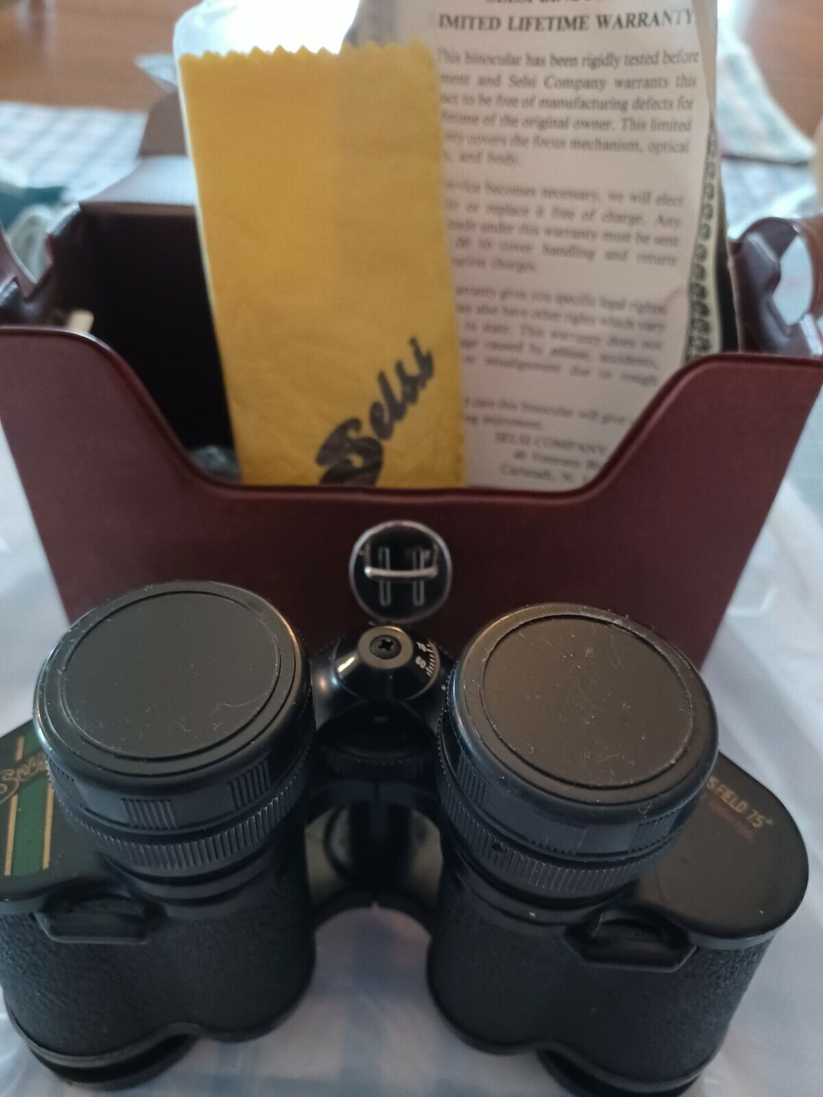 Vintage Selse light weight fully coated binoculars luminous 評判 field 爆安プライス prism 7.5 8X30