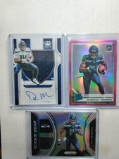 2019 CROWN ROYALE RPA DK METCALF AUTO SILHOUETTE  /99 PINK RATED ROOKIE (3)CARDS