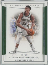 2018-19 Panini National Treasures Basketball Giannis Antetokounmpo /99 Base #5