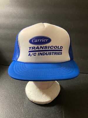CARRIER TRANSICOLD A/C INDUSTRIES VINTAGE TRUCKER HAT SNAPBACK NEW NEVER WORN