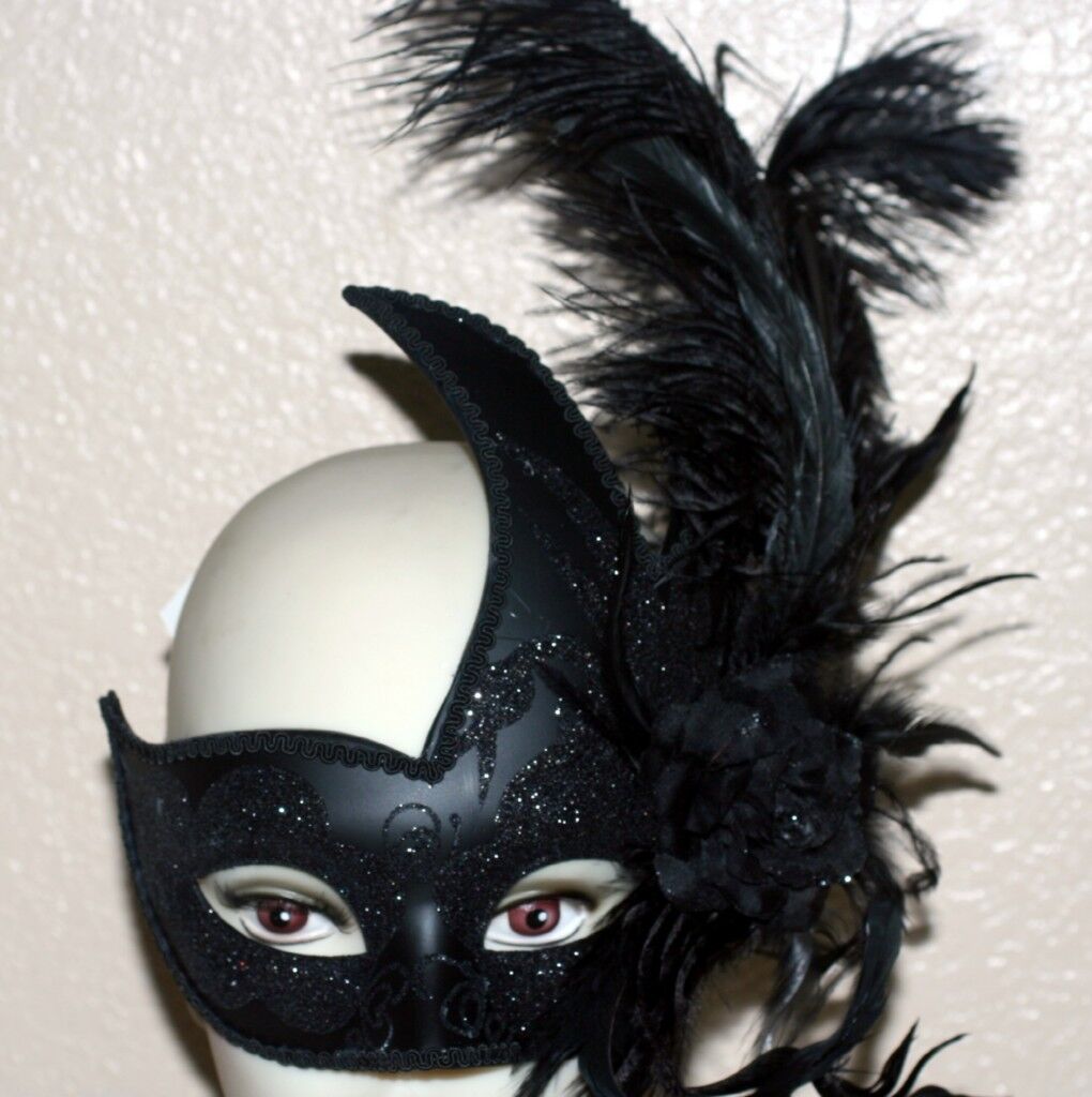 Womens Black Swan Mask Eye Masks Female Halloween Costume Womens Black Swan Mask Eye Masks Female Halloween Costume