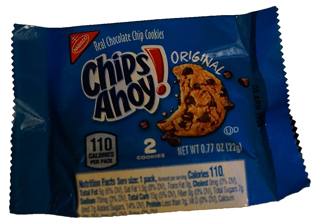 Rare Chips Ahoy 2 Cookie Snack Empty Unopened Bag False Packaging
