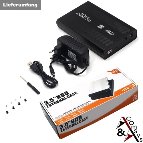 3.5 " SATA Boîtier de Disque Dur USB 2.0 S-ATA Externe Boîtier 3.5 Pouces