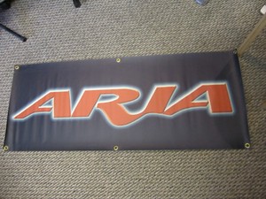 Aria-vintage-silk-screened-dealer-banner