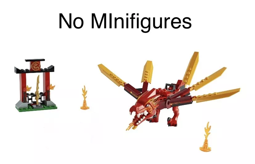 Jouet - LEGO - Ninjago Le salto Spinjitzu : le pouvoir du dragon de Kai -  72 pièces - A partir de 12 ans rouge - Lego