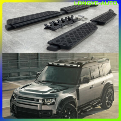 4 Doors Fits For Defender 110 L851 2020-2026 Running Boards Side Step Nerf Bars