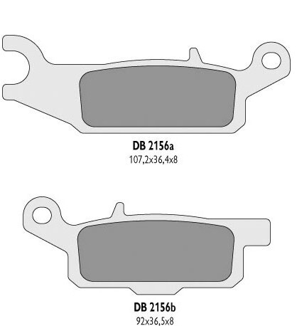 Plaquettes de frein KH444 pour Yamaha YFM 550 Grizzly 2011-2014 YFM 700