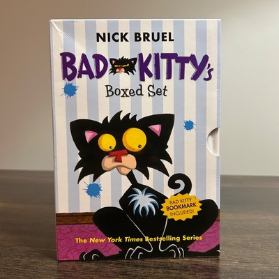 Bad Kitty's Boxed Set Nick Bruel 4 Books Happy Birthday Uncle Murray Used