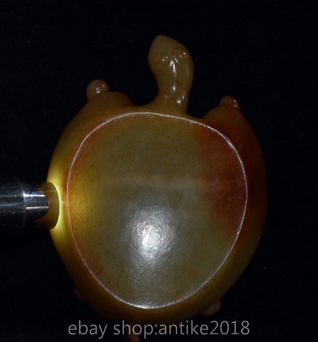 Cendrier tortue animal sculpté soldes jade culture Hongshan Chine 4,8