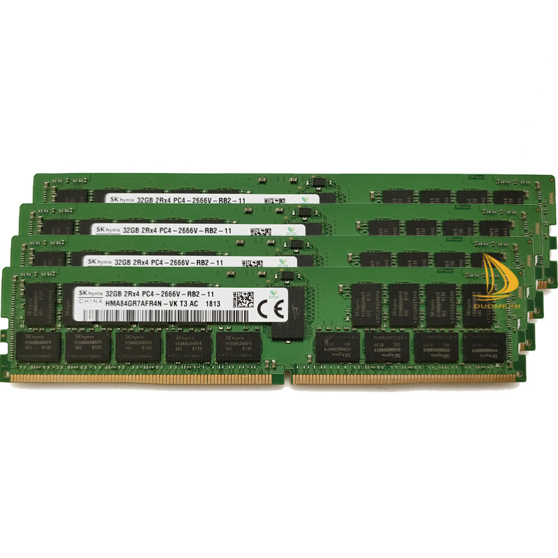 SK Hynix 4x 32GB 2RX4 PC4-2666V DDR4 21300Mhz CL19 ECC Server