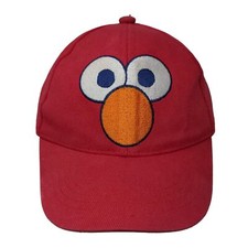 Sesame Street Boy's Stretchy Hat Red Elmo Gear Embroidered Face Cotton