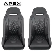 (FRONT) Polaris RZR Pro XP Seats Aces Racing Apex (Black) 