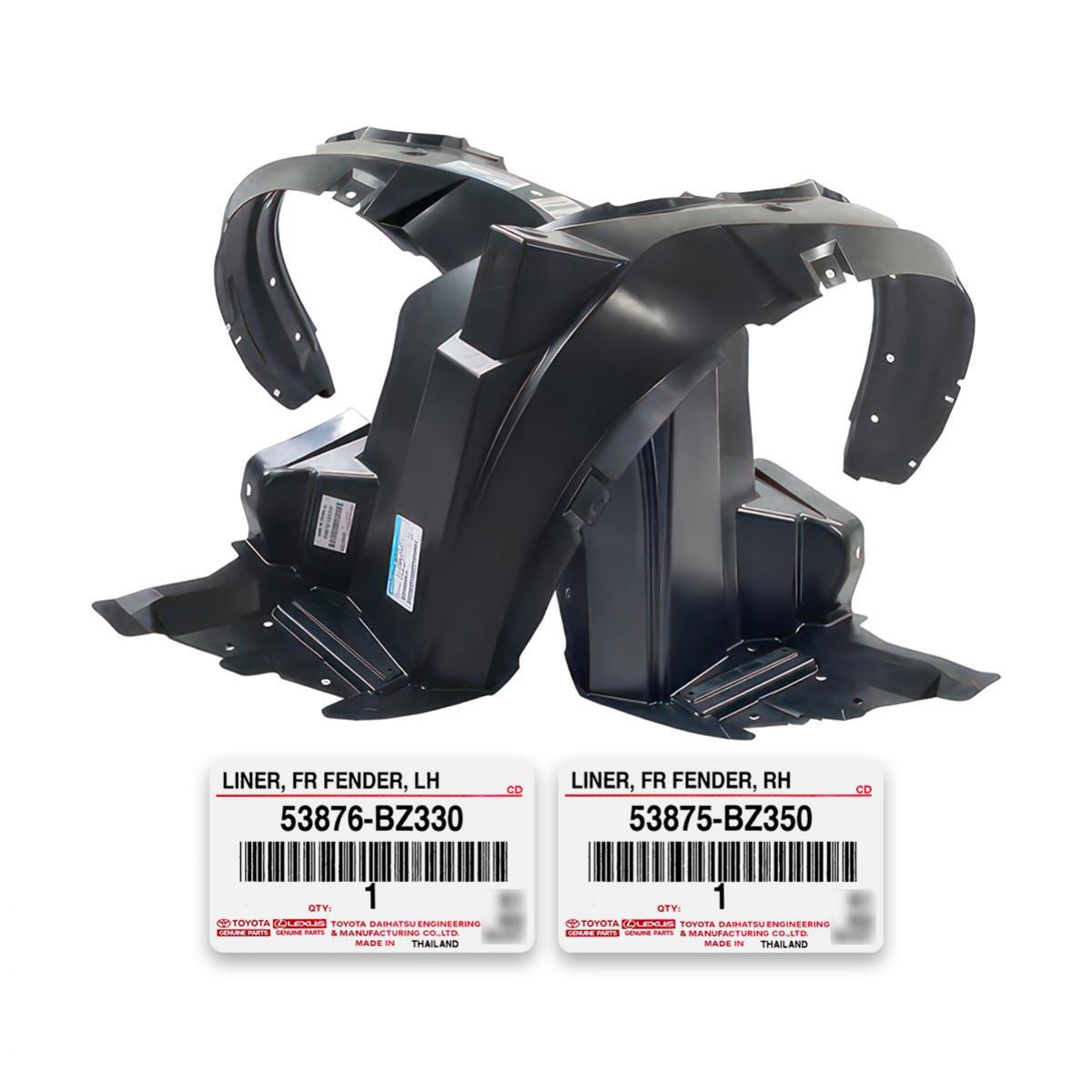 LINER PLASTIC INNER FENDER PAIR LR FIT TOYOTA VELOZ AVANZA