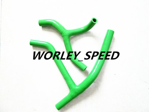 RED SILICONE RADIATOR/COOLANT HOSE Y KIT FOR KAWASAKI KX450F/ 2006-2008   - Picture 6 of 6