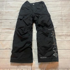 Columbia Bugaboo Omni Heat Snow Ski Snowboard Pants Black Youth Size Small