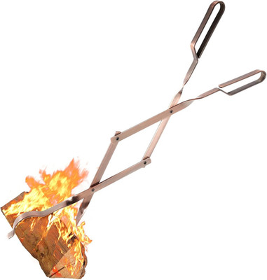 26in Grabber Fireplace Tongs Wood Fired Oven Tool Grill Camping Fire Pit Tool