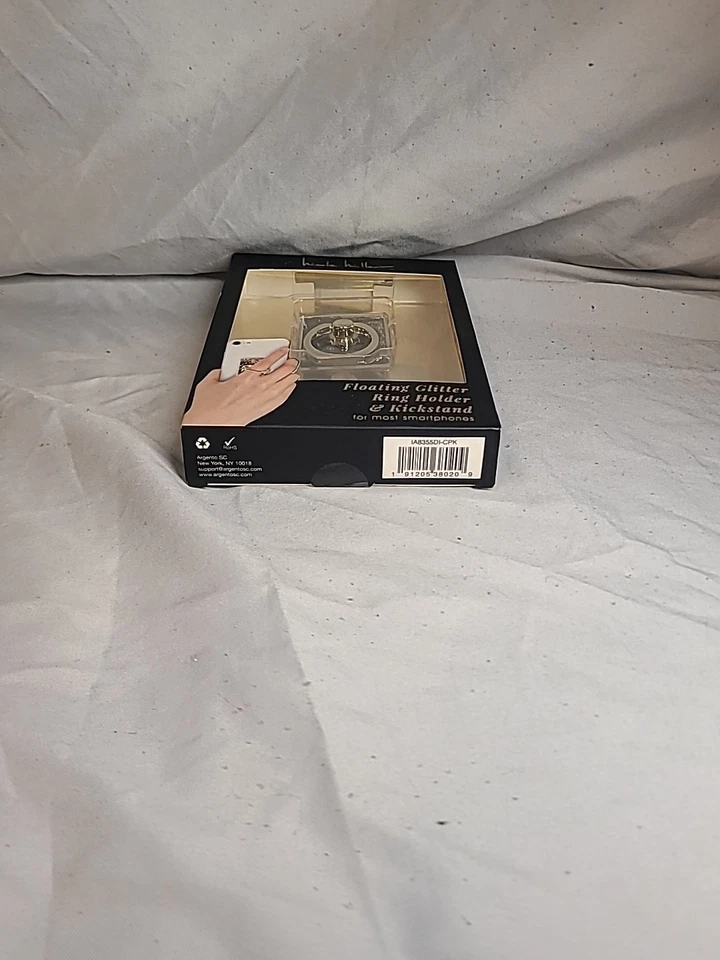 Nicole Miller 浮动闪光支架和戒指支架 适用于智能手机 金色 全新 — 第 4/4 张图片