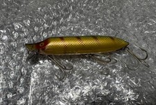 Heddon Vamp Spook Old Lure Black Gold Eye Used