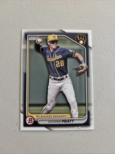 2024 Bowman Draft Cooper Pratt Prospect Paper #BD-84 Milwaukee Brewers ⚾️📈⚾️ - product listing photo