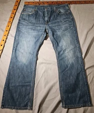 Levis 527 Jeans Mens 40x30 Blue Bootcut Denim Grunge Western Casual Pants Work