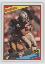 1984 Topps Instant Replay Todd Christensen #106 g6p