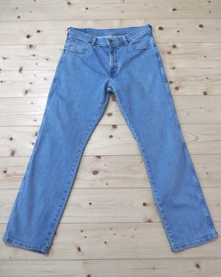 Wrangler Herren Jeans Gr. W32/L30 Blau Regular Fit Denim Vintage