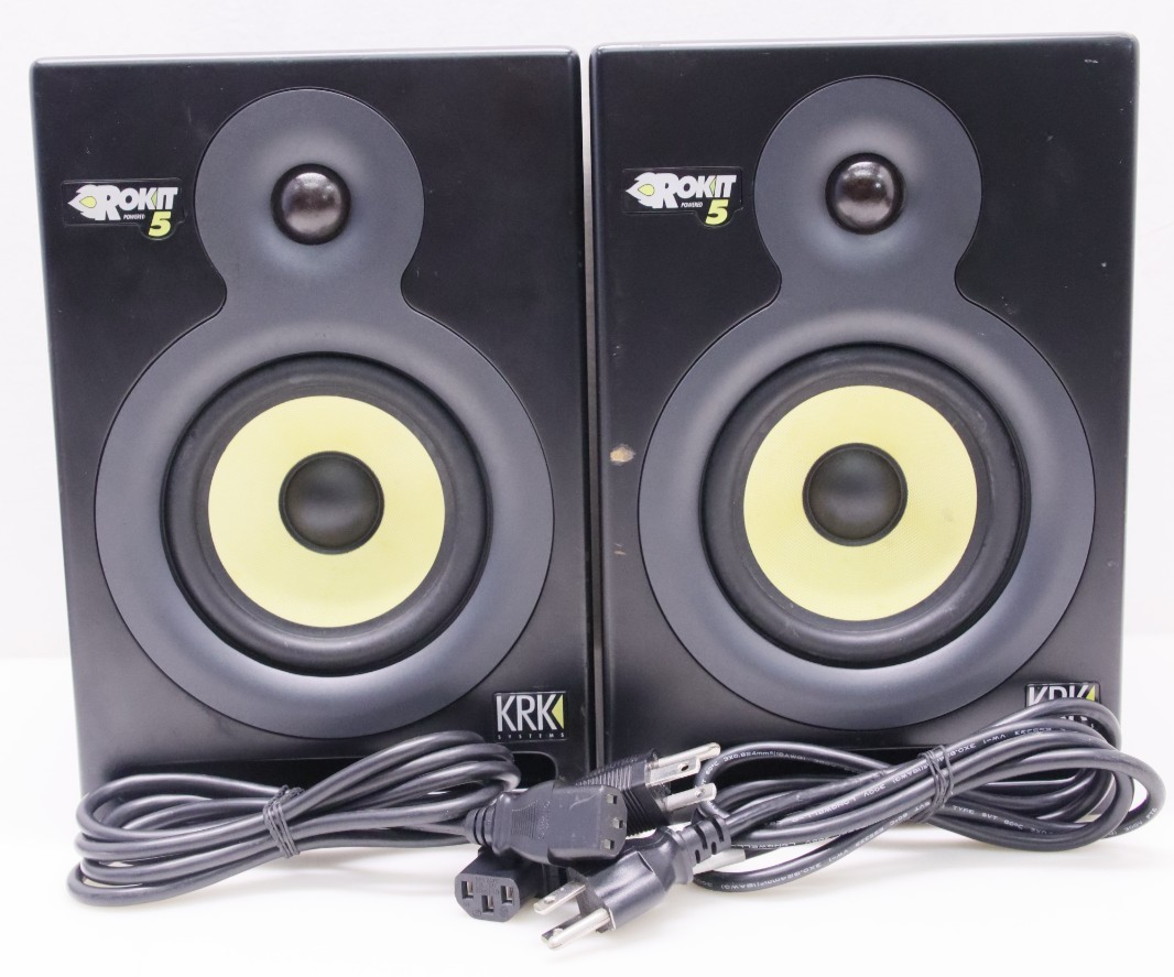 KRK Rokit 5 power スピーカー【箱無し】 KRK Rokit 5 Studio Monitor Powered Speaker Set, Black - TESTED | eBay