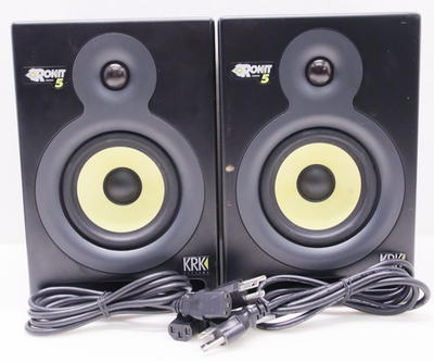 KRK Rokit 5 Studio Monitor Powered Speaker Set, Black - TESTED | eBay
