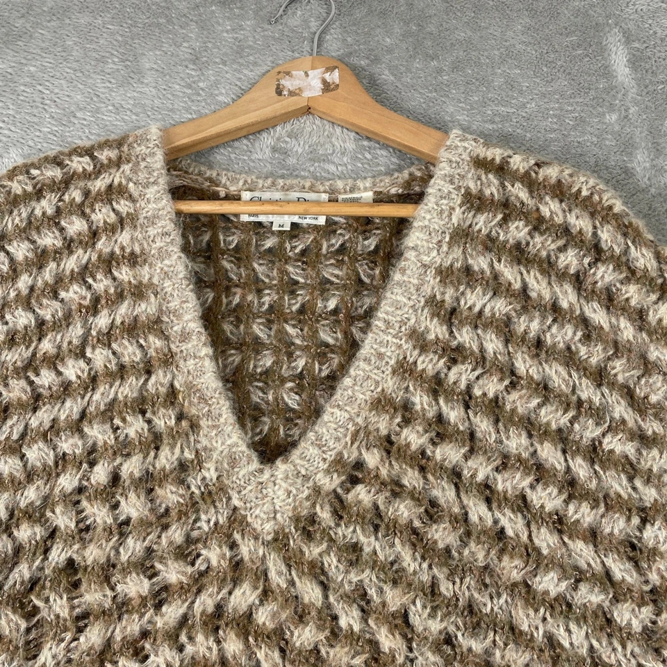 Chaleco Suéter Christian Dior Separados Para Mujer Mediano Grueso Rayas Tejido De Colección Foto 2 de 4