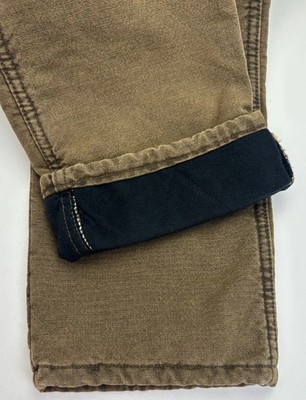 Wrangler Rugged Wear Thermal Insulated Jeans For Men – Brown Relaxed Fit With Thinsulate & 3M-1227777