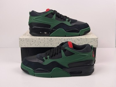 Nike Air Jordan 4 RM Sneakers Men s Size 9.5 Black/Gorge Green Red FQ7939-003