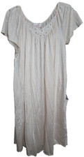 Vtg Sears Nightgown Carriage Court Soft 100 Nylon Pale Pink One Size-Damaged