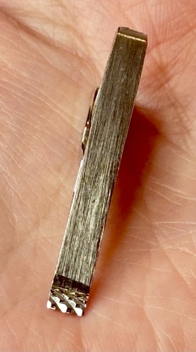 Vintage La Mode Sterling Silver Tie Clip Mid Century Minimalist Men’s Signed