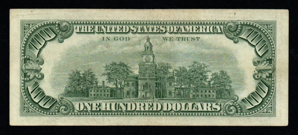 BETTER 1966A 系列 100 美元 CRISP AU+ 美国钞票! — 第 2/2 张图片