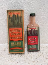 Vtg Genuine Cactus Polish And Cleaner Bottle ...