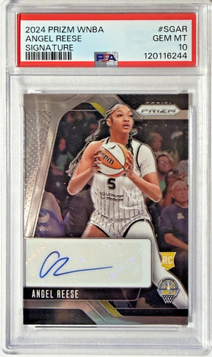 2024 WNBA PRIZM SIGNATURE ROOKIE AUTO ANGEL REESE Atlanta Dream /SKY PSA 10