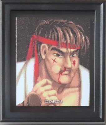 Street Fighter II Ryu Magnet Losing Face with Frame 52mm collectible PvP gift