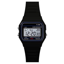 Luxury Military Analog Digital LED Sport Watch Waterproof Alarm Black